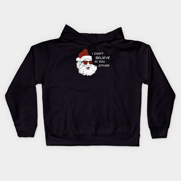 Bad Santa Kids Hoodie by valentinahramov